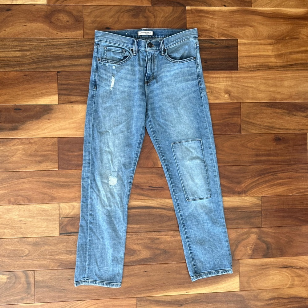 Banana Republic Boyfriend Patch Jeans size 27